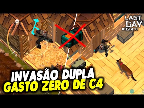 INVASÃO DUPLA GASTO ZERO DE C4 - Last Day On Earth