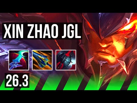 XIN ZHAO vs MASTER YI (JGL) | Good KDA: 16/1/13, 44K damage | KR Master | 26.3