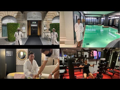 One fine day at 5*star hotel  fouquets Spa Paris  #gift card #challenge # winner 🏆