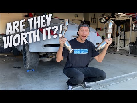 350z Test Pipe Install and Review!