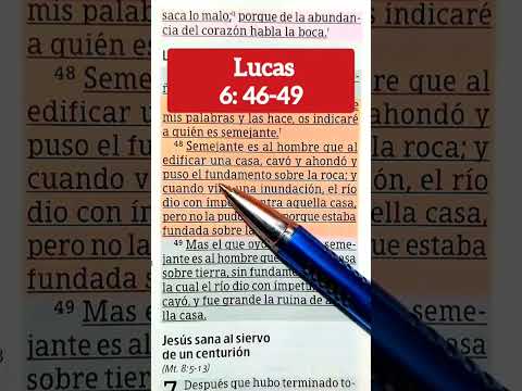 #lecturabíblica #videoscristianos #versiculobiblicos #Biblia Lucas 6:46-49. Los dos cimientos