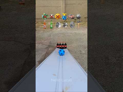 Objects VS 4 Bottles of Coca Cola!!!#cocacola #ball #beer #satisfying #asmr #bottlebreaking