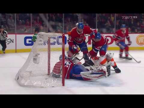 Charlie Lindgren robs Claude Giroux (26.02.2018)