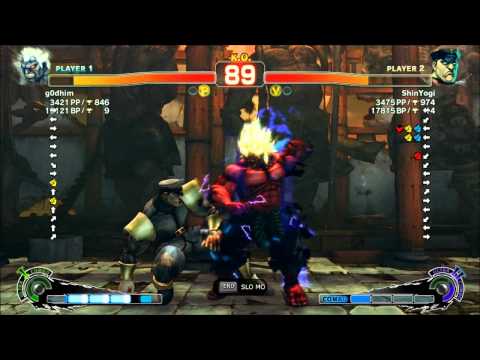 SSF4AE 2012 g0dhim (Oni) vs ShinYogi (M. Bison) - Ranked match