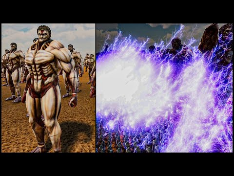 12.000 Titans vs 17 Lines Of Heroes And Gods - Ultimate Epic Battle Simulator 2