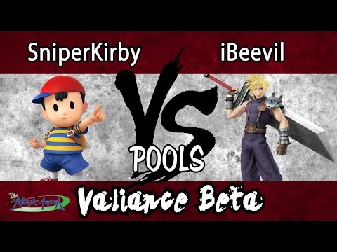 Valiance β - SniperKirby (Ness) vs. iBeevil (Cloud) - POOLS - Smash 4 - Wii U