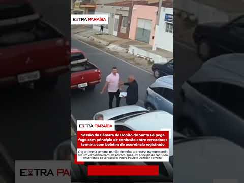Sessão da Câmara de Bonito de Santa Fé pega fogo com princípio de confusão entre vereadores