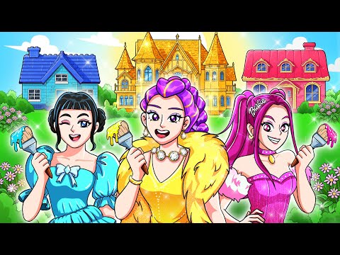 KPop Demon Hunters: One Colored House Challenge | KPop Demon Hunters Animation