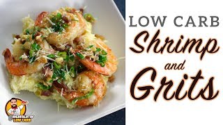 Low Carb SHRIMP and GRITS - EASY Weeknight Keto Recipe!