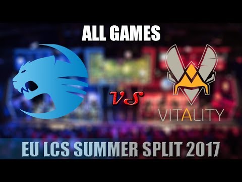 ROCCAT vs VITALITY Highlights  All Games EU LCS SUMMER 2017