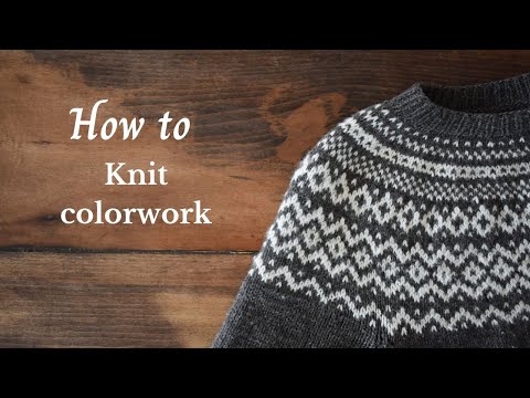 How to knit colorwork