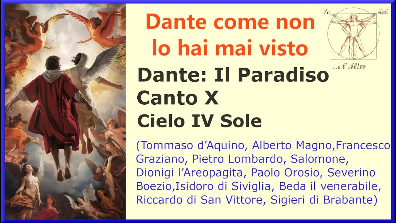 Canto X Paradiso,  la Divina Commedia - o Sitcom Celeste? Il Paradiso Secondo Noi