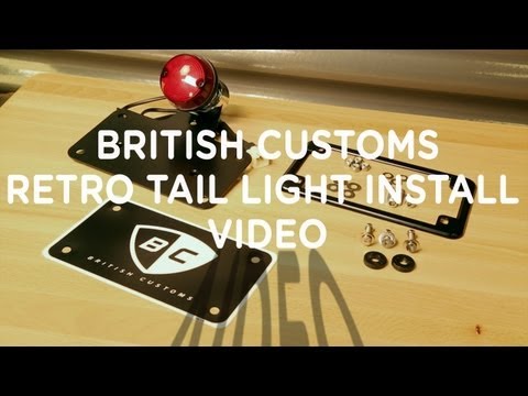 23YK-BRITISH-CU-BC502-007-B Retro Tail Light - Black