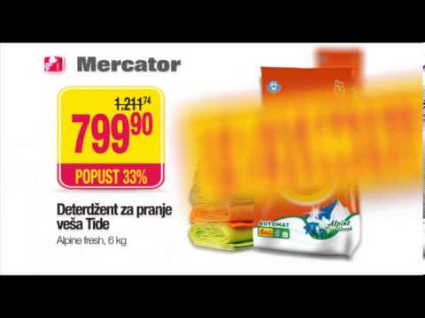 Mercator vikend akcija: Svinjski kare, Banane, Tide, Delimano