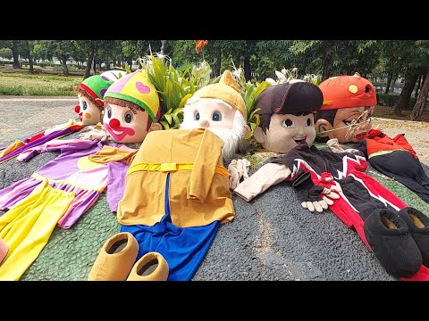 MENEMUKAN KOSTUM BADUT DI TAMAN 🔴 BADUT ADU PUKUL LUCU ‼️ SERU JUGA YA JADI BADUT 🤡