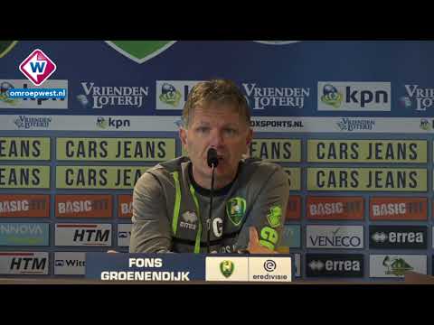ADO-trainer Fons Groenendijk blikt vooruit op ADO Den Haag - Feyenoord