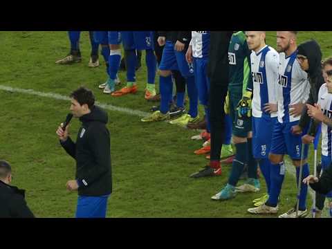 Nach dem Spiel FCM gegen den Dorfclub, unser Kapitän sagt DANKE - Die Nr. 1 der Welt sind wir