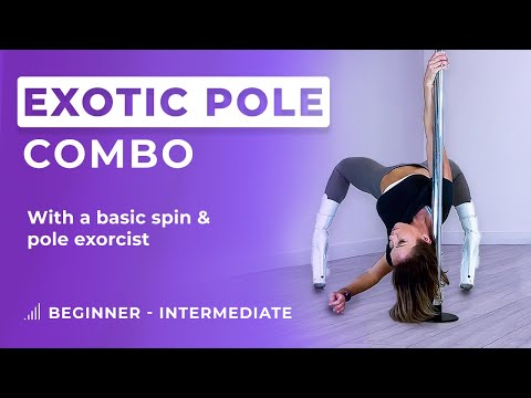 Exotic Pole Tutorial 💜 | Beginner Intermediate Exotic Pole tutorial with basic spin & pole exorcist🔥