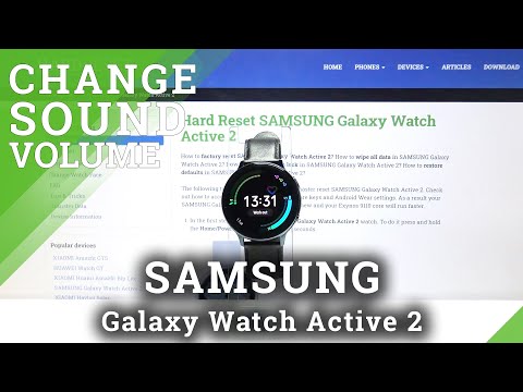 How to Change Sound Volume in SAMSUNG Galaxy Watch Active 2 – Sound Settings
