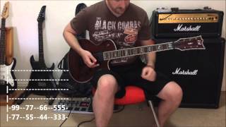 Green Day - Hitchin' A Ride -- Quick Riff Guitar Lesson