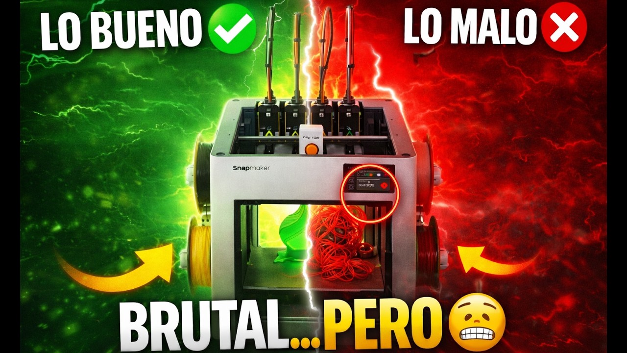 Esta impresora 3D es INCREÍBLE… pero tiene un fallo 😳 | Snapmaker U1