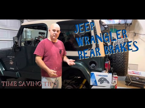 Rear Brakes Replacement Jeep Wrangler TJ  How to Video **including hardware kit** #jeepwranglertj