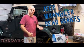 Rear Brakes Replacement Jeep Wrangler TJ  How to Video **including hardware kit** #jeepwranglertj
