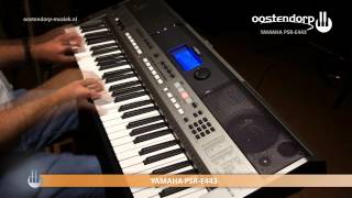Video thumbnail for Yamaha PSR-E443 | Keyboard Sound & Styles by Oostendorp Muziek