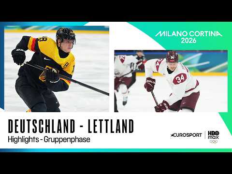 Deutschland - Lettland I Highlights deutsch I Olympia 2026 I Eishockey | Gruppenphase | Männer