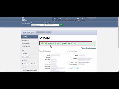 Alignment Provider Portal Eligibility Verification