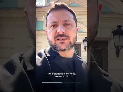 Russian strike on a munitions depot triggers deadly blasts near Kyiv | #AJ shorts