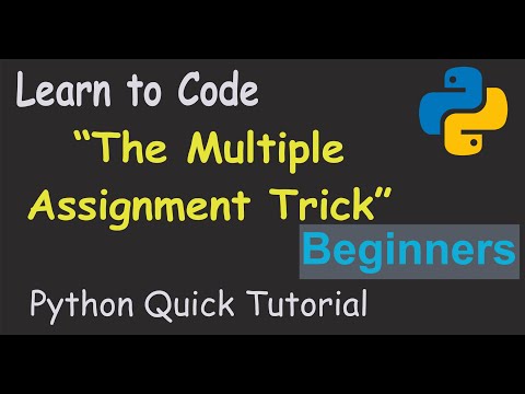 Lists The Multiple Assignment Trick Quick Python Tutorial