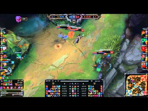 Voyboy Akali, Crs Xpecial Janna & CST Jesiz Ezreal vs. Crs Piglet Thresh - LoL Challenger NA SoloQ