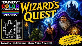 Wizard's Quest (TRS-80 Color Computer / Dragon 32) Review |  Can this CoCo clone TOP Atic Atac?