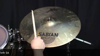 Video thumbnail for USED Sabian 20" Xs20 Medium Ride - 2540g by The Drum Shop - Portland, Maine