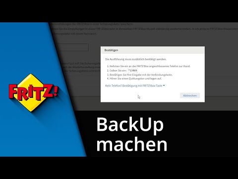 Fritzbox BackUp | Fritzbox sichern und wiederherstellen ✅ Tutorial