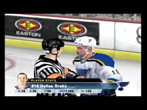 NHL 06 Season mode - St Louis Blues vs Nashville Predators