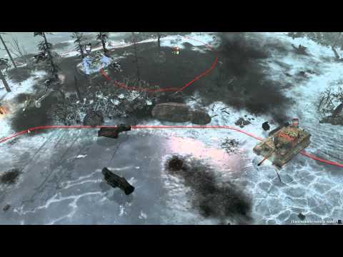 T 34-76 destroy Pz VI King Tiger (COH2)