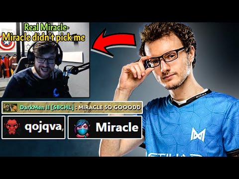 Miracle- picks his 100% WINRATE hero to DESTROYS Qojqva on his Stream