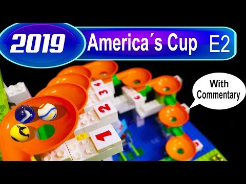 Marble race: 2019 America´s Cup - Qualifiers E2  FUNNEL RACE  With Commentary
