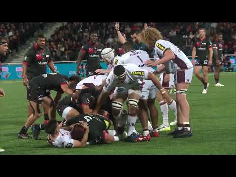 TOP 14 - Essai de Beka SAGINADZE (LOU) - LOU Rugby - Union Bordeaux-Bègles - Saison 2022/2023