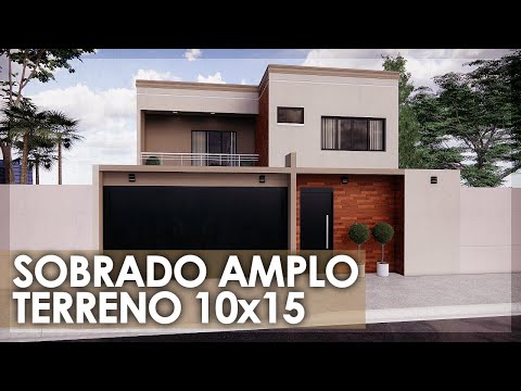 Projeto de SOBRADO com 3 quartos TERRENO 10x15
