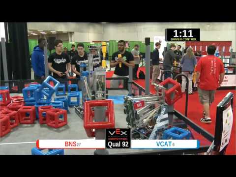 2015 VEXU Q92 - BNS vs VCAT - 70 to 52-Division Div-VEX U-VEX Worlds 2015