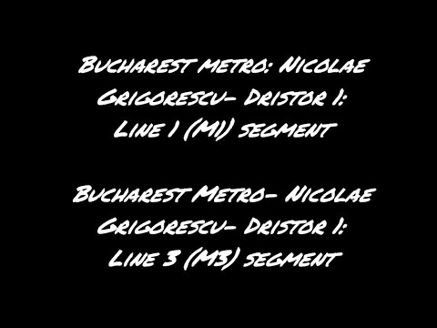 [4K 50fps] Bucharest Metro- Cabview between stations Nicolae Grigorescu and Dristor 1 (M1 vs M3)