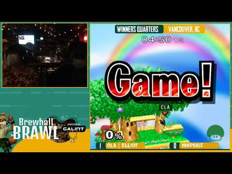 Yardsale (Peach) Vs. Elliot (Falco)  - Losers Quarters - Brewhall Brawl #6 (Vancouver Local)