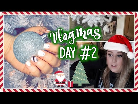 VLOGMAS DAY 2 | Christmas Nails & iPhone 7 Plus Update!! Video