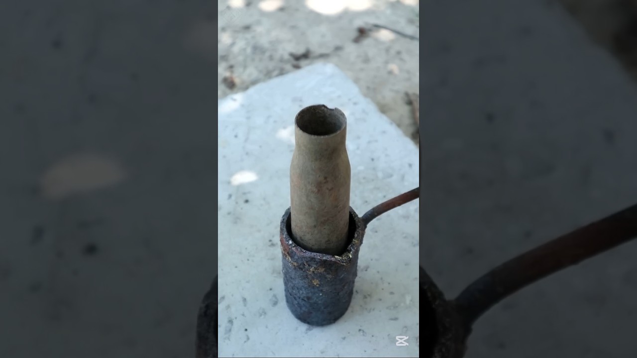 Casting a Deadly Bronze Kunai from Scrap Metal #asmr #shorts