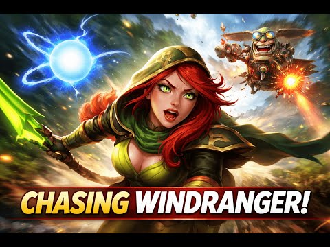 Windranger RUNS — Io & Gyrocopter Go Full Chase Mode 🔥