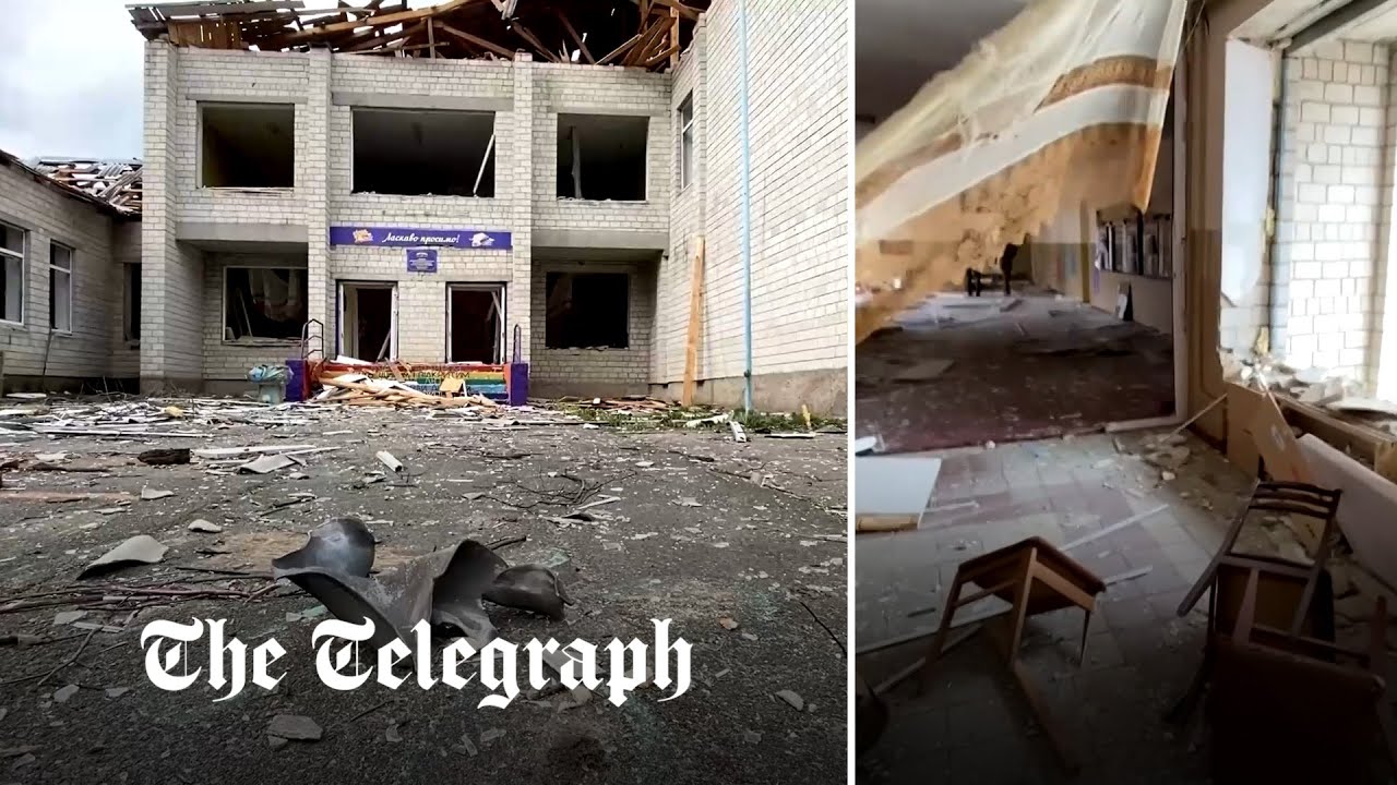 Watch: School destroyed as Russia bombards Kyiv despite pledge to withdraw