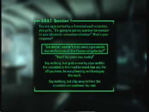 Fallout 3 100% walkthrough part 3 "The G.O.A.T"